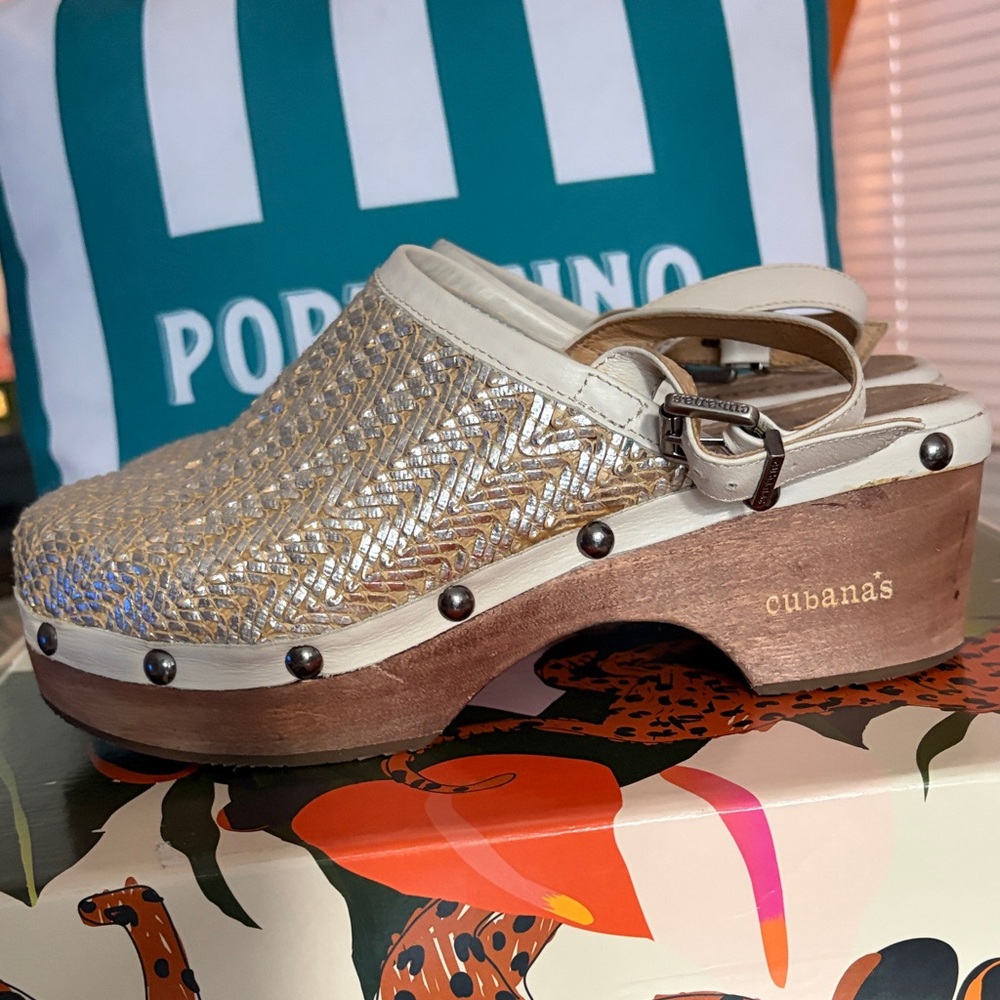 Cubana’s EUC Leather Clogs